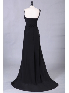 Elegant Black One Shoulder Celebrity Gowns