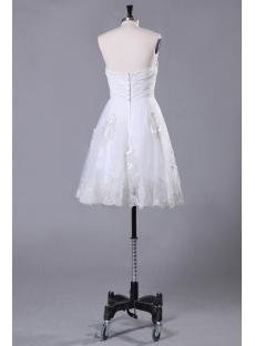 Elegant Lace Short Bridal Gown for Summer