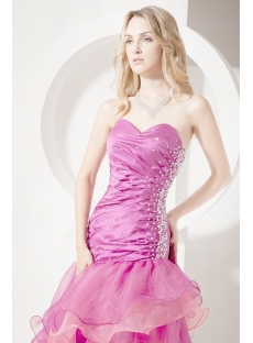 Hot Pink Special 15 Quinceanera Dress with Open Back