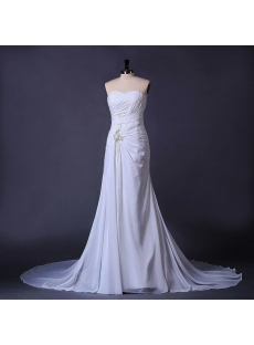 Ivory Beachy Casual Bridal Gown