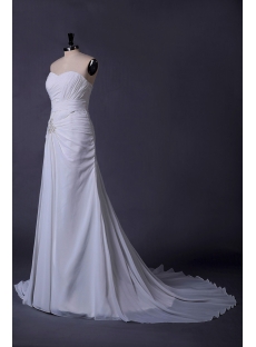 Ivory Beachy Casual Bridal Gown