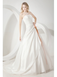Ivory Cheap Simple Bridal Gowns