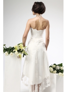 Lace High-low Civil Wedding Dresses