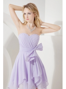 Lavender Romantic Chiffon Junior Prom Dress