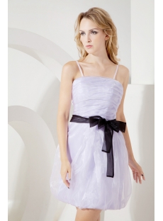 Lavender Simple Homecoming Dress with Straps