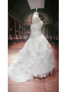 Low Waist Plus Size Elegant Bridal Gown
