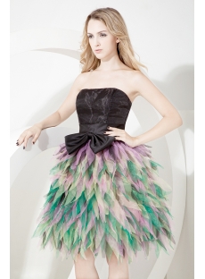 Mystique Tea Length Colorful Quinceanera Dress
