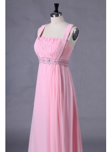 Pink Chiffon Plus Size Formal Ball Dresses