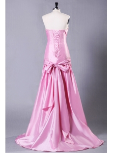 Pink Military Party Dress with Drop Waist
