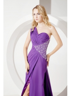 Purple Long Celebrity Cocktail Dresses