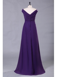 Purple Long Plus Size Prom Dress with High-low Hem