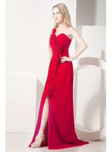 Red Beautiful Homecoming Dress with Split