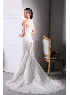 Sheath Lace Destination Wedding Dresses with Corset Back