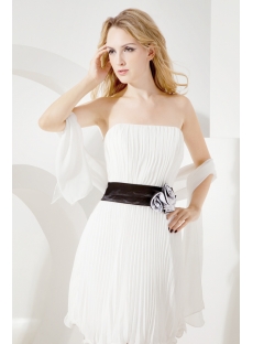 Strapless Short Homecoming Dress with Shawl