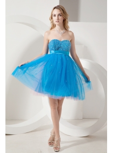 Teal Blue Empire Sweet 16 Dresses for Large Size