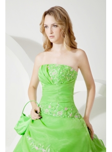 Traditional Green Cheap Quinceanera Dress