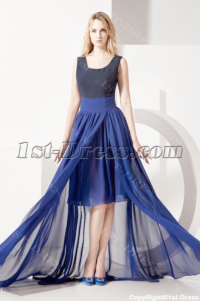 images/201307/big/Black-and-Navy-Mother-of-Bride-Dress-with-High-low-Hem-2228-b-1-1372885909.jpg