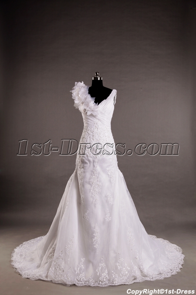 images/201307/big/Spring-Cheap-V-neckline-Wedding-Dress-with-Floral-2499-b-1-1375268201.jpg