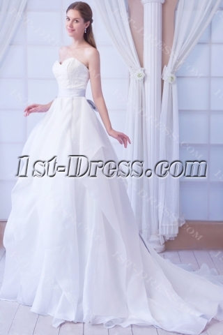 Exclusive Fall Formal 2013 Bridal Gowns with Lavender Sash