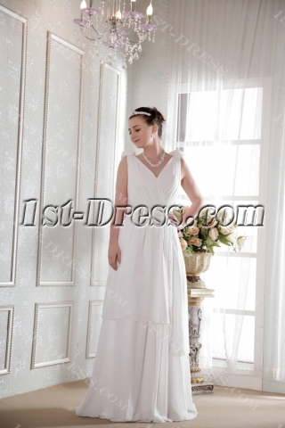 Ivory Chiffon Bohemian Wedding Dresses for Sale