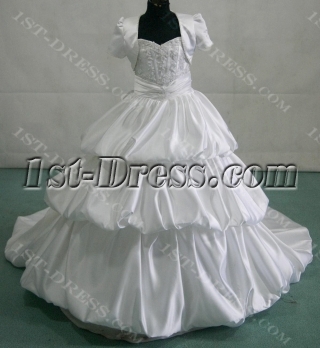 Luxury Mini Bridal Gowns for Flower Girl with Jacket