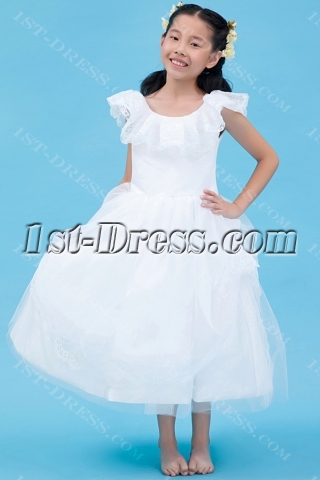 Scoop Ruffle Toddler Flower Girl Dress