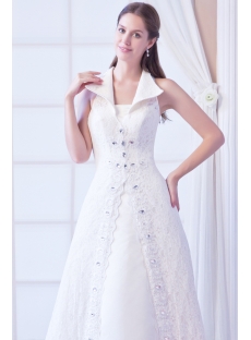 2014 Elegant Lace Princess Wedding Dresses with Keyhole