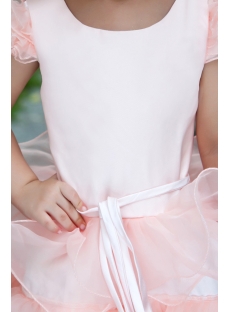 Affordable Pink Flower Girl Dresses Australia with Cap Sleeves