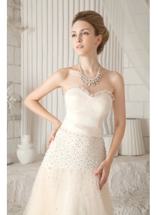 Champagne Masquerade Ball Dress with Sweetheart