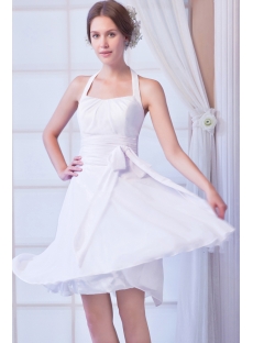 Chiffon Simple Summer Short Bridal Gowns