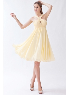 Daffodil Cute Junior Prom Dress Short
