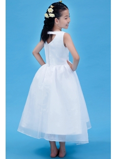 Exclusive Ivory Party Dress for Girl Tea Length