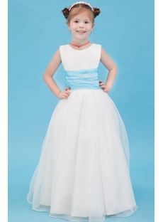 Floor Length Blue New Style Mini Wedding Dress