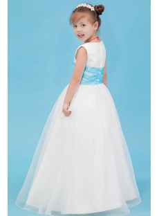 Floor Length Blue New Style Mini Wedding Dress