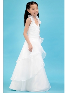 Ivory Organza Beautiful Mini Bridal Gowns for Girls