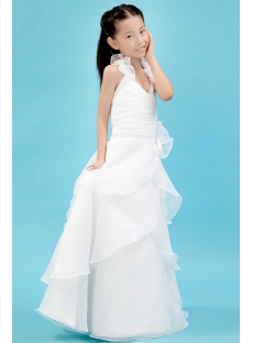 Ivory Organza Beautiful Mini Bridal Gowns for Girls