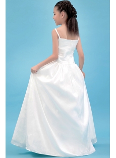 Ivory Straps Simple Formal Mini Wedding Dress