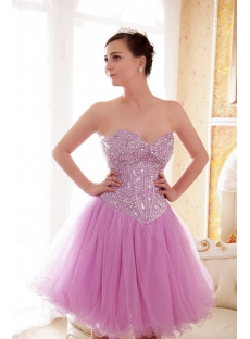 Lilac Short Sweet Sixteen Dress with Sweetheart
