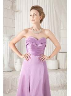 Lilac Slit Graduation Dresses for College
