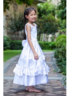 Long Elegant Flower Girl Dresses for Juniors