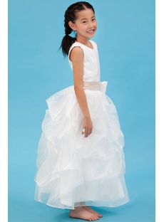 Lovely Ankle Length First Communion Dresses with Pink