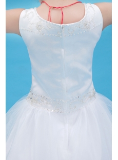 Luxury Girl Mini Wedding Dress with Beads