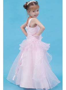Pretty Pink Mini Bridal Gown for Girls