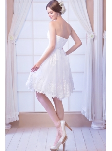 Pretty Short Lace Wedding Dresses 2013