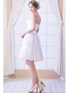Pretty Short Lace Wedding Dresses 2013