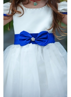 Royal Blue Pretty Flower Girl Dress Discount