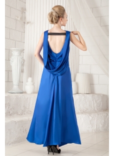 Royal Modest Long Mother of Brides Dress with Low Back