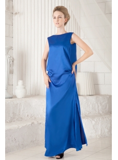 Royal Modest Long Mother of Brides Dress with Low Back