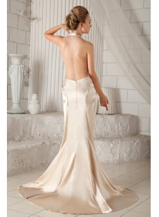 Sexy Halter Backless Bridal Gown for Summer