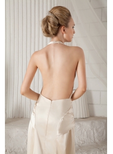 Sexy Halter Backless Bridal Gown for Summer